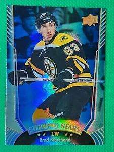 2016 Upper Deck Shining Stars BLUE #SS-33 Brad Marchand NICE Boston Bruins - Photo 1 sur 3