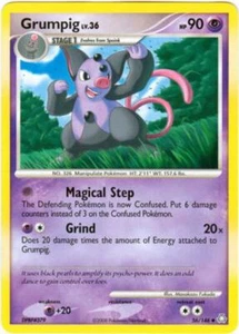 2x (pok-LA-056) Grumpig (U) Pokemon D&P Legends Awakened Card # 56 - Picture 1 of 1