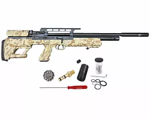 Hatsan BullBoss Limited Edition .25Cal PCP Side Lever Digital Tan Camo Air Rifle - Picture 1 of 7
