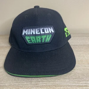 Minecraft MineCon Earth black Adult Snapback Trucker Hat - Picture 1 of 6