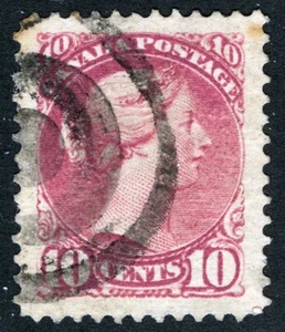 Canada Sc 40 lilla rosa opaca 10¢ 1870 nero annullamento obiettivo lrg margine ben centrato - Foto 1 di 1