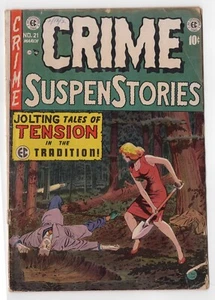 Crime Supenstories #21 EC Comics 1954 Golden Age Pre Code Key Crime Comic g/Sehr guter Zustand - Bild 1 von 9