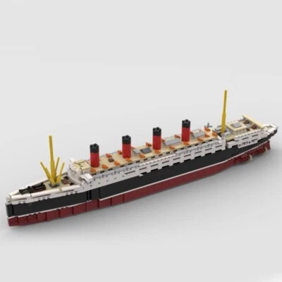 1:400 Scale RMS Lusitania Ocean Liner Ship 1824 Parts Moc-58644 23“ Long - Image 1 of 3
