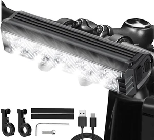 Super Bright LED Bike Light USB Rechargeable Bicycle Headlight Waterproof 5 2800 - Picture 1 of 1