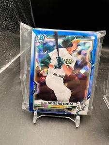 2021 Bowman Chrome Sapphire Tyler Soderstrom ⚾ BCP-51 ⚾ A's ⚾ Rookie Lot of 22 - Picture 1 of 1