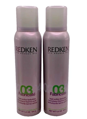 (Paquete de 2) Texturizador térmico activo Redken Fabricate 03 control suave 4,4 oz Foto 1 de 3