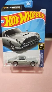 Hot Wheels Aston Martin 1963 DB5 Goldfinger Sixty Years HW Screen Time #7/10 New - Picture 1 of 2