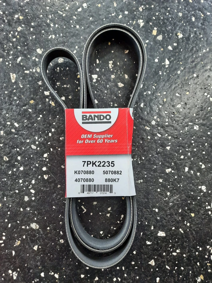 Original Bando Keilrippenriemen Länge 7PK2235 für Landrover Defender + Mercedes Foto 1 de 2