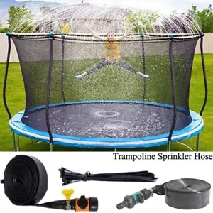 Outdoor Summer Fun Waterpark Toys For Kids Outside Trampoline Sprinkler Hose 26' - Picture 1 of 1