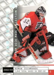 ROMAN CECHMANEK 2002-03 Upper Deck MASK COLLECTION /1042 Flyers #94 - Picture 1 of 2