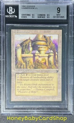 MTG Legends 1994 Hammerheim BGS 9.0 MINT Old School 93/94 - Image 1 of 4