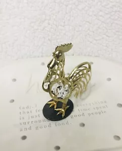 24k Gold Plated Swarovski Crystal - Picture 1 of 5