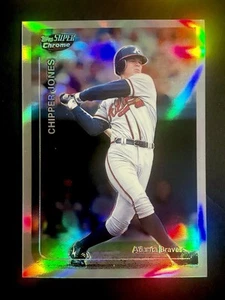 *RARE* CHIPPER JONES 1999 Topps Super Chrome Jumbo Refractor #24 4"x6" METS! MNT - Picture 1 of 2