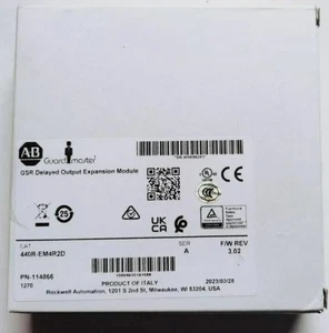100% Allen Bradley 440R-EM4R2D SER A Guardmaster Expansion Module - Picture 1 of 2