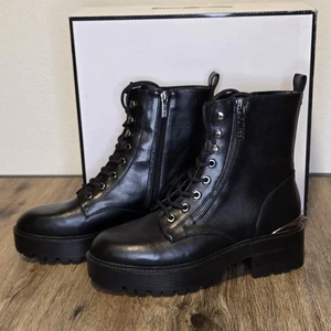 Guess Fearne Damen-Schnürstiefelette mit Stollensohle Größe 9,5 - Bild 1 von 8