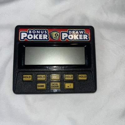 Radica Bonus Poker Draw Poker Juego Electrónico Portátil Probado Funciona Sin Atrás Foto 1 de 2