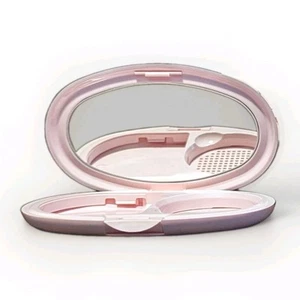Juego de dos compactos personalizados recargables Mary Kay vintage rosa - Imagen 1 de 6