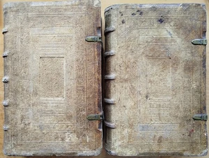 Feucht Postilla catholica 5 Teile in 2 Bänden 129 Holzschnitte Folio - 1580 - Picture 1 of 15