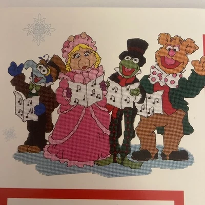 Muppets Christmas Cross Stitch pattern booklet Kermit the Frog Miss Piggy Gonzo - Image 1 of 4