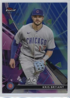 2021 Topps Finest Purple/Aqua Vapor Refractor /250 Kris Bryant #34 - Image 1 of 2