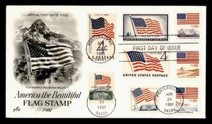 DR WHO 1981 FDC FLAG ARTCRAFT CACHET COMBO M43573 - Picture 1 of 2