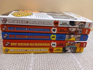 Lote de libros Manga English My Hero Academia volumen 1-5 Kohei Horikoshi MHA - L - Imagen 1 de 19
