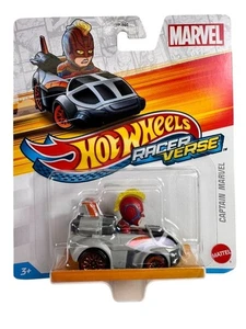 Coche diecast Hot Wheels RacerVerse Marvel Captain Marvel HK898 Mattel 2023 - Imagen 1 de 3