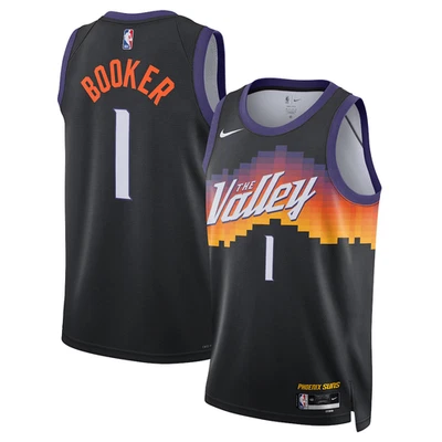 Camiseta deportiva Devin Booker Phoenix Suns Nike 2025/26 edición City Swingman Valley #1 Foto 1 de 3