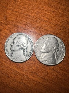 1959 D Nickel and 1964 Nickel two coins nickels usd - Picture 1 of 6