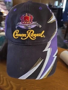 Matt Kenseth 17 Crown Royal Sawtooth Hut Riemen hinten schwarz lila Kappe Nascar - Bild 1 von 6