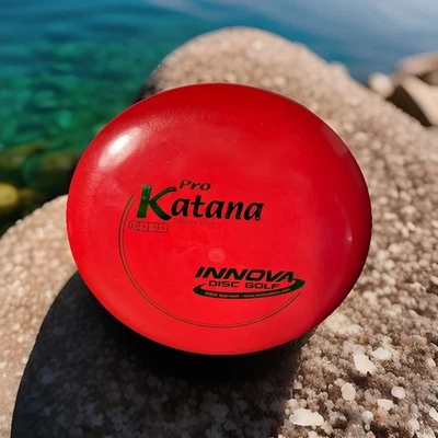 NEW Innova Pro Katana RED 166g Green Foil Distance Driver Disc Golf    13/5/-3/3 - Image 1 of 4