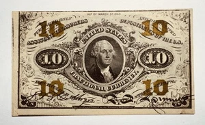 10 centesimi moneta frazionaria USA, 3°. Serie - Foto 1 di 2