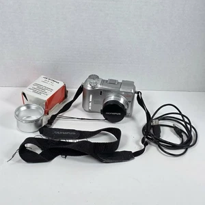 Olympus C-750 4mp Ultra Zoom Digital Camera Silver - SD Card Tested - Picture 1 of 19