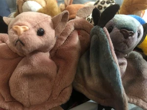 Ty Batty Brown the Bat Plush Toy Set of TWO - Picture 1 of 9