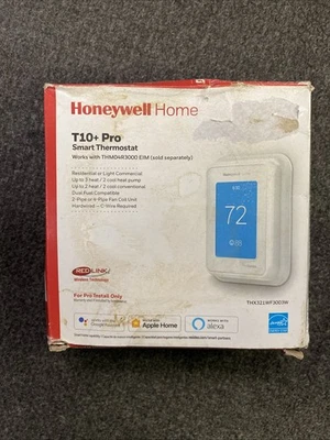 Honeywell Home T10+ pro Smart Thermostat THX321WF3003W RedLINK WiFi Not Sensor - Image 1 of 4