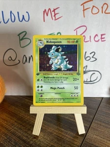 Pokemon Cards: Jungle 1st Edition Rare Holo: Nidoqueen 7/64 - Picture 1 of 6