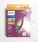 Philips 75W Equivalent Soft White Light BA11 Candelabra Dimmable LED Bulb 3 Pack
