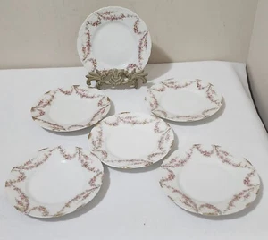 Antiguo juego de 6 platos de pan/postre Theodore Haviland de la década de 1900 6,25" Schleiger 145 - Imagen 1 de 14