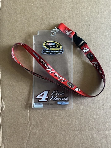 2014 Champ Kevin Harvick #4 Budweiser Lanyard Credential Plastic Ticket Holder Cover