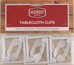 Midwest Grill Co. Tablecloth Clips - Set of 6 - Picture 1 of 2