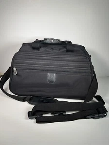 Atlantic Canvas Carry-On Luggage Travel Bag Adjustable Strap - Black - Picture 1 of 13