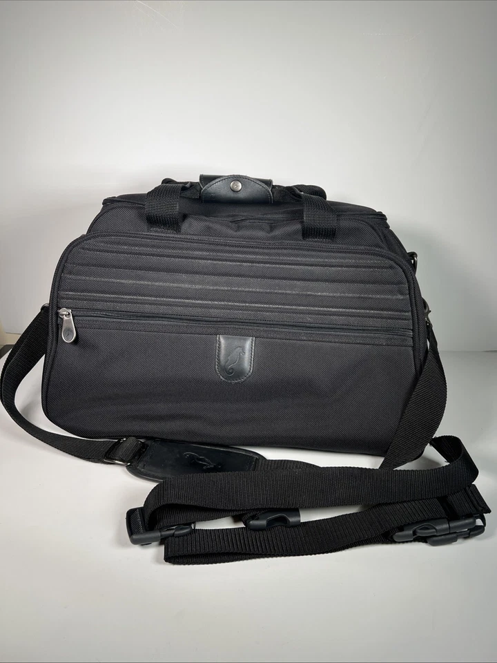 Холщовая дорожная сумка Atlantic ручная кладь регулируемый ремень - черная - Изображение 1 из 4