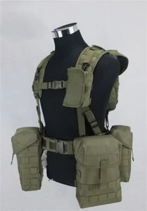 CCCP Ejército Ruso Smersh Equipo de Entrenamiento Combate Táctico Pecho Chaleco EMR PKM Conjunto - Imagen 1 de 3