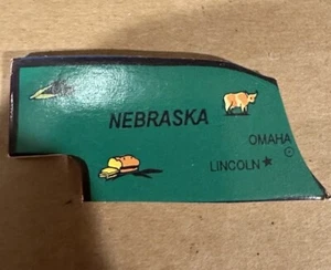 Nebraska ERSATZSTAAT Small World Spielzeug Holzkarte USA 1994 Puzzle - Bild 1 von 4