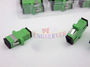 100pcs SC/APC Fiber Optical Connector Flange head Adapter Coupler Square joint - Picture 1 of 6