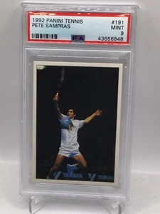 1992 Panini Tennis #191 Pete Sampras PSA 9 (Top Pop, Pop 1) - Bild 1 von 2