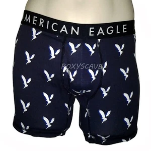 NEU MIT ETIKETT AMERICAN EAGLE OUTFITTERS HERREN 6" EAGLES CLASSIC TRUNK BLAU BOXERSHORTS - Bild 1 von 1
