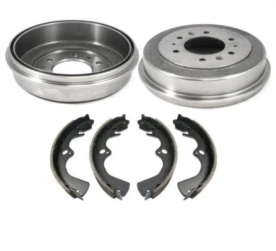 Rear Brake Drums & Brake Shoes for Mazda B2000 B2200 1986-1993 3pc Kit - Image 1 of 4