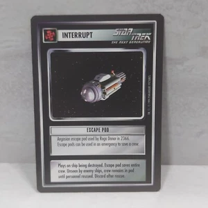 1994 Star Trek The Next Generation TCG CCG INTERRUPT ESCAPE POD Black Border - Picture 1 of 2