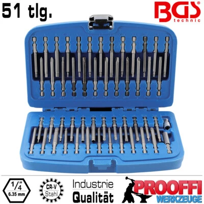 51 tlg. Profi Sicherheits Bits Satz Bitsbox Security Bits Lang Bithalter BGS 757 - Bild 1 von 4